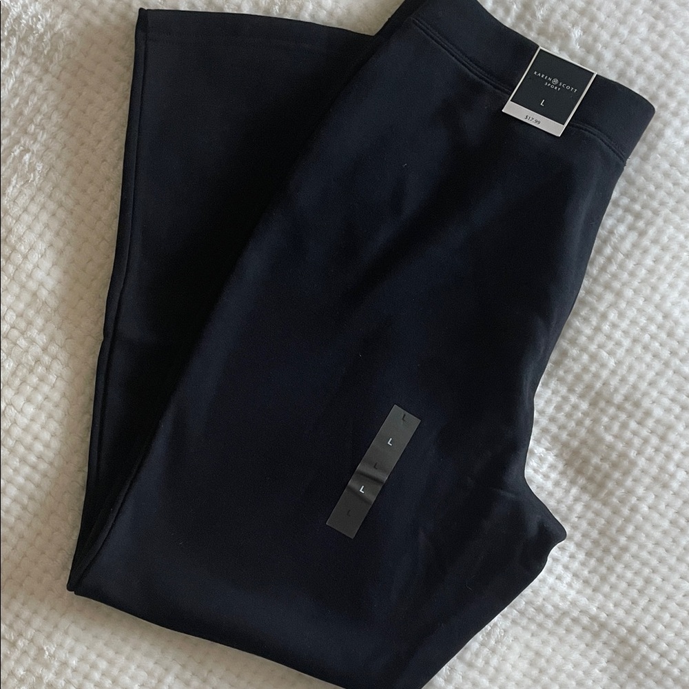 Karen Scott Black Sport Leggings